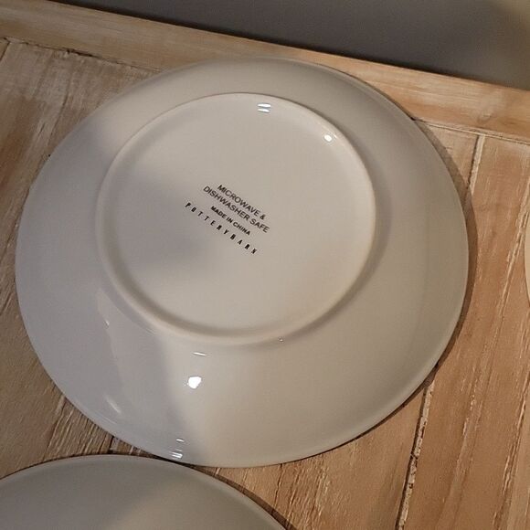 POTTERY BARN Curiosity Plates Midnight Dreary Appetizer SET of  3  6 1/2” - Picture 11 of 11